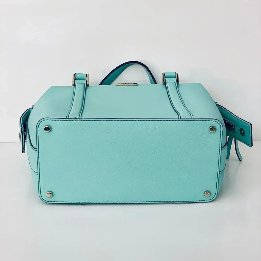 NWT Kate Spade Newbury Lane Alysia Saffiano Green Leather Crossbody Handle Bag